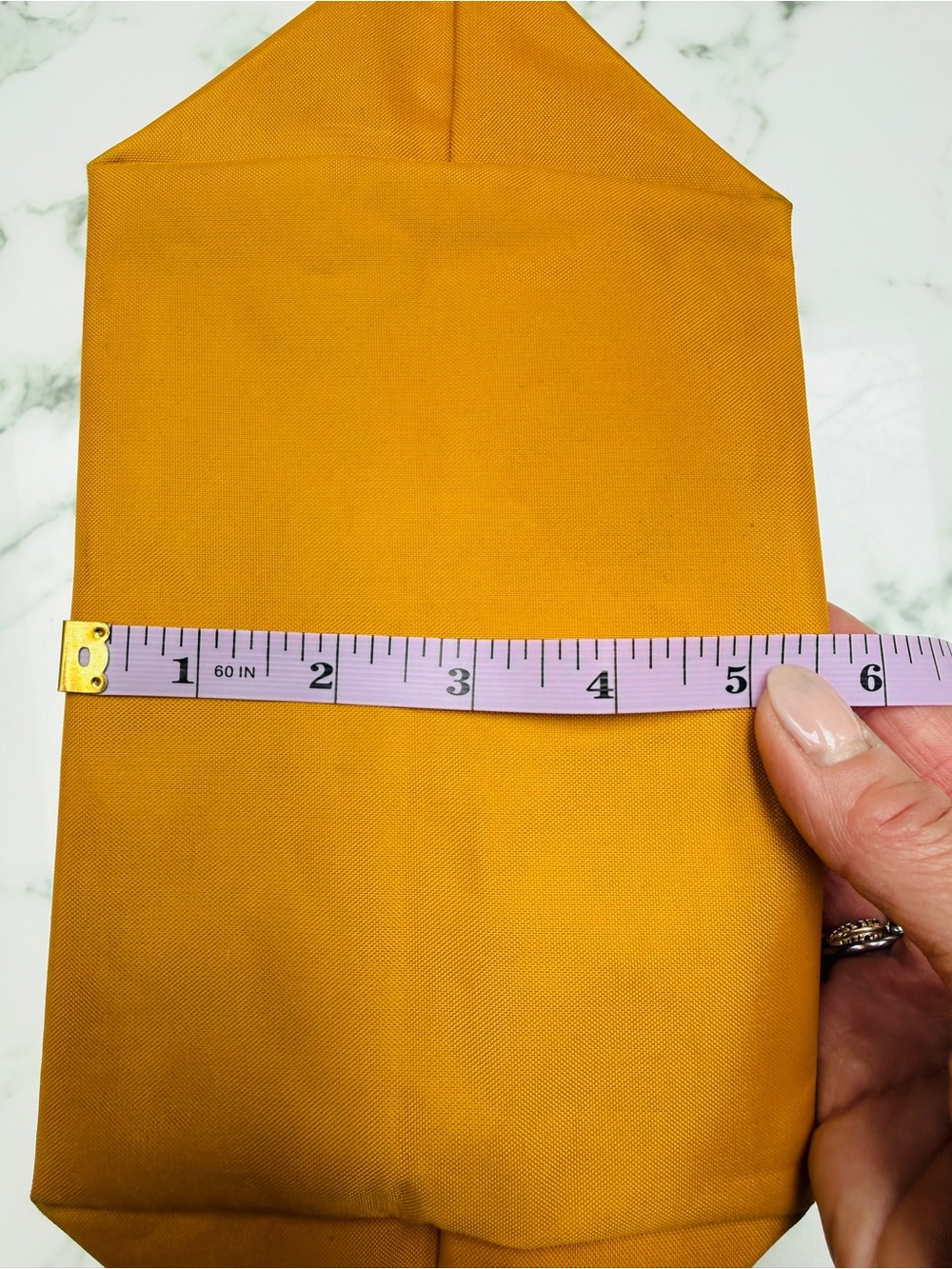 Longchamp Le Pliage Original Small Top Handle Bag - Mustard / Soleil Yellow - Picture 11 of 15